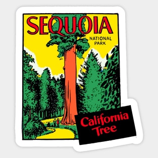 SEQUOIA NATIONAL PARK Vintage Style Sticker